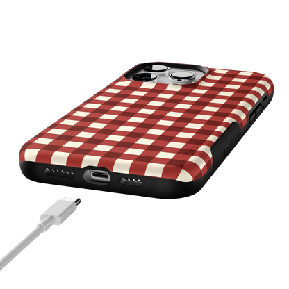 Checked Twice | Red Plaid Case