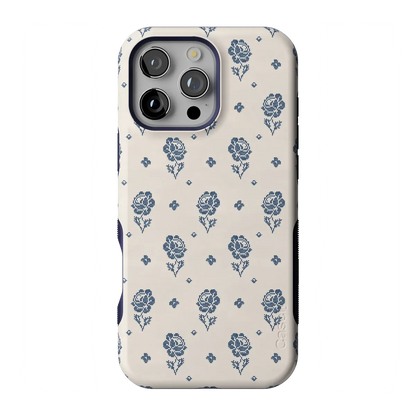 Seaside Stitch | Vintage Roses Case - iPhone 16 Pro